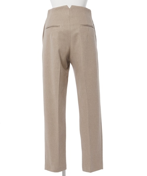 CLEARIMPRESSION (クリアインプレッション)の「圧縮ウール タックテーパードパンツ【セットアップ対応】(その他パンツ・レディース・パープル/アイボリー/キャメル・9号/7号)」の6枚目の写真