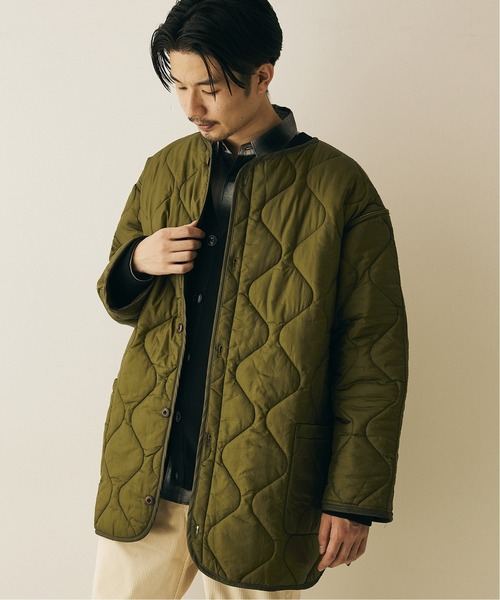 417 EDIFICE（フォーワンセブンエディフィス）の「◆ミリタリーライナーキルティングジャケット（モッズコート・メンズ・ブラック/ネイビー/カーキ・SMALL/MEDIUM/LARGE）」の21枚目の写真