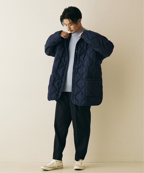 417 EDIFICE（フォーワンセブンエディフィス）の「◆ミリタリーライナーキルティングジャケット（モッズコート・メンズ・ブラック/ネイビー/カーキ・SMALL/MEDIUM/LARGE）」の13枚目の写真