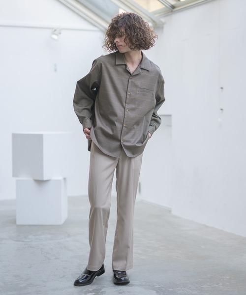 CASPER JOHN(キャスパージョン)の「Flare Slacks/フレアスラックス(スラックス・メンズ・ブラウン/ライトベージュ/ブラック/ネイビー・マルチサイズ)」の8枚目の写真