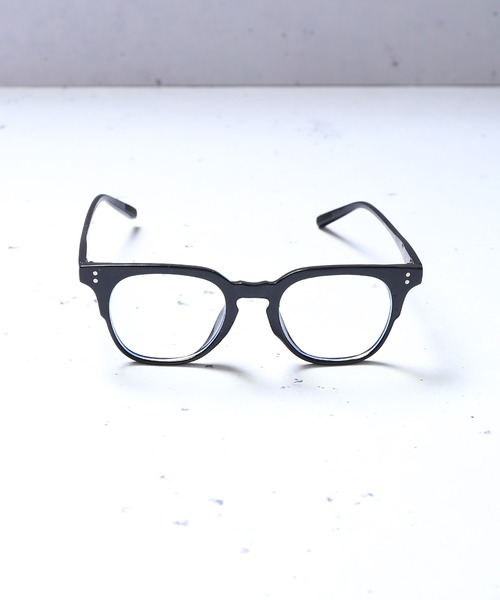 SPINNS（スピンズ）の「ウェリントンタイプ伊達眼鏡（メガネ・メンズ・ブラック/ブラウン・ONESIZE）」の6枚目の写真