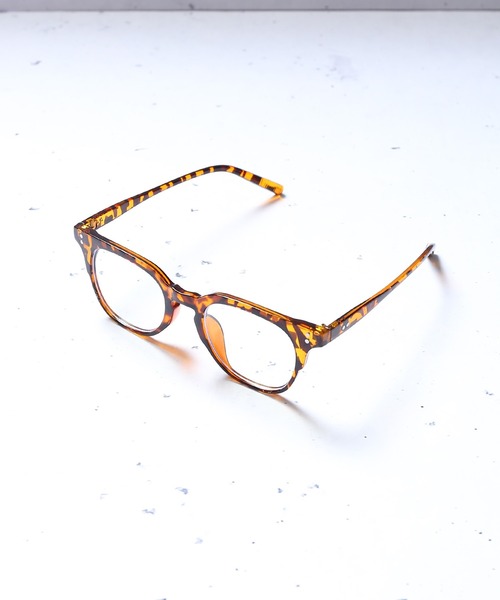 SPINNS（スピンズ）の「ウェリントンタイプ伊達眼鏡（メガネ・メンズ・ブラック/ブラウン・ONESIZE）」の4枚目の写真