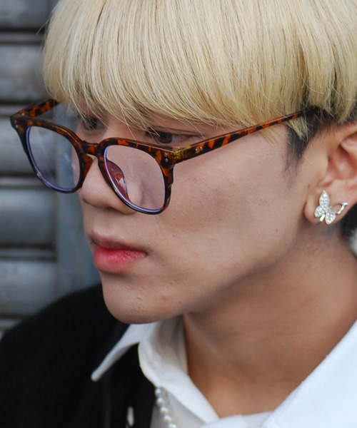 SPINNS（スピンズ）の「ウェリントンタイプ伊達眼鏡（メガネ・メンズ・ブラック/ブラウン・ONESIZE）」の10枚目の写真