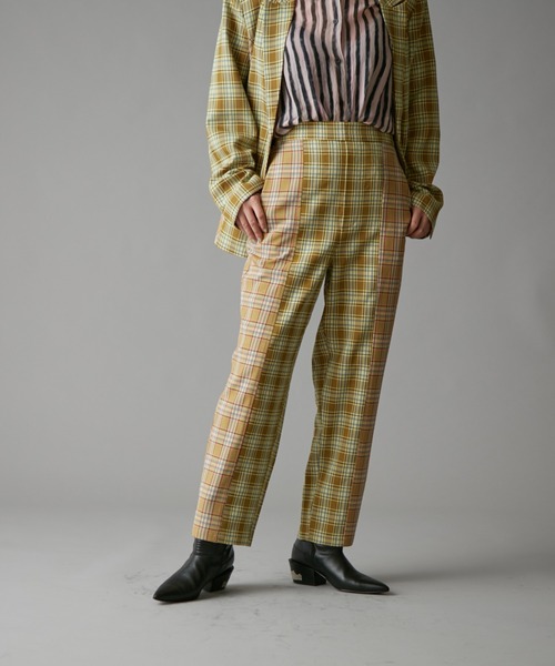 ear PAPILLONNER（イアパピヨネ）の「【resume(レジュメ)】コンビチェックパンツ（その他パンツ・レディース・チェック・FREE）」の5枚目の写真