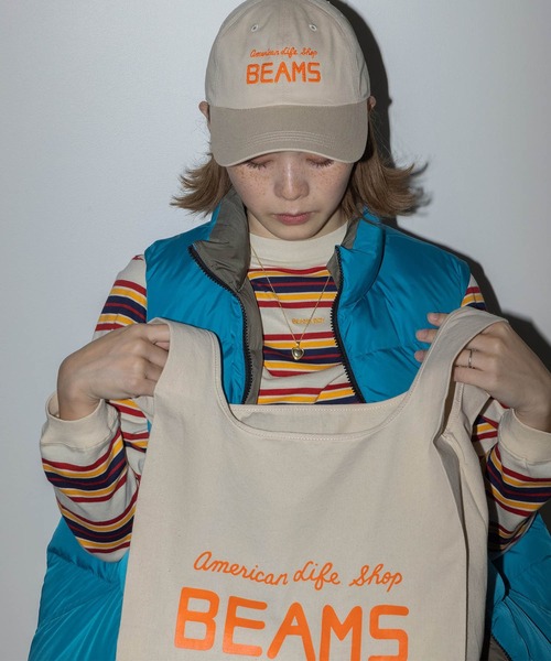 BEAMS(ビームス)の「BEAMS / 『45th Classic Logo Products』 PACKABLE TOTE BAG(トートバッグ・メンズ・ブラック/ネイビー/ナチュラル・ONE SIZE)」の14枚目の写真