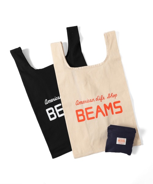 BEAMS(ビームス)の「BEAMS / 『45th Classic Logo Products』 PACKABLE TOTE BAG(トートバッグ・メンズ・ブラック/ネイビー/ナチュラル・ONE SIZE)」の5枚目の写真