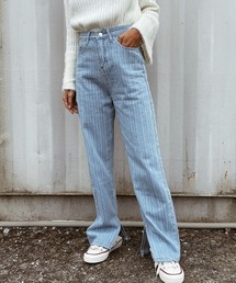 ストライプデザインデニム