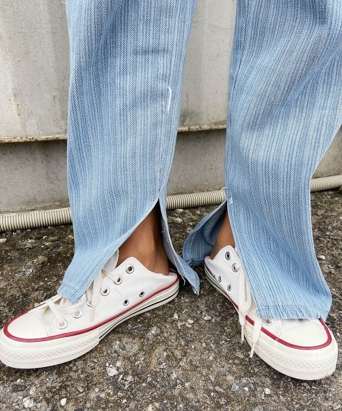 esutoreja(エストレジャ)の「ストライプデザインデニム(デニムパンツ・レディース・ライトブルー/ブルー・S/M)」の17枚目の写真