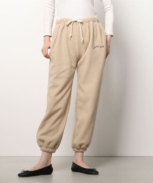 atmos pink（アトモスピンク）の「atmos pink ボア スウェットパンツ / アトモスピンク ボア スウェットパンツ（スウェットパンツ・レディース・ベージュ/ブラウン/チャコール・FREE）」の3枚目の写真