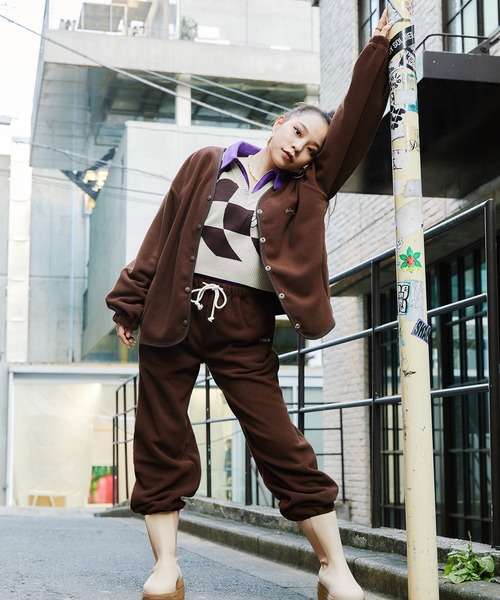 atmos pink（アトモスピンク）の「atmos pink ボア スウェットパンツ / アトモスピンク ボア スウェットパンツ（スウェットパンツ・レディース・ベージュ/ブラウン/チャコール・FREE）」の12枚目の写真