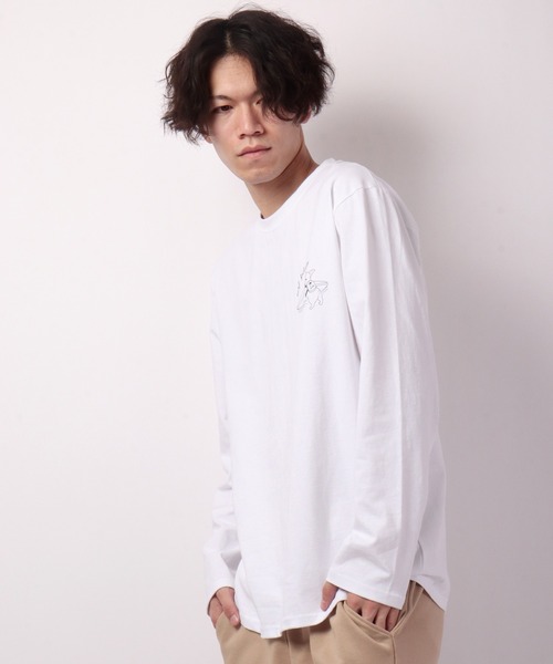 FUNALIVE(ファンアライブ)の「SURFドッグイラスト長袖Tシャツ(Tシャツ/カットソー・メンズ・ブルーグリーン/ホワイト・S/L/M)」の20枚目の写真