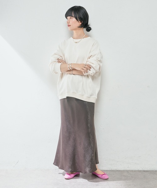 SHENERY（シーナリー）の「バックV裏毛プルオーバー（Tシャツ/カットソー・レディース・オフホワイト/グレー系その他/ピンク・FREE）」の10枚目の写真