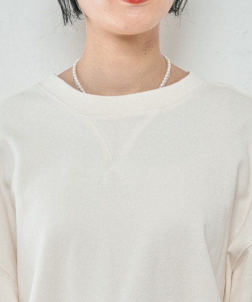SHENERY（シーナリー）の「バックV裏毛プルオーバー（Tシャツ/カットソー・レディース・オフホワイト/グレー系その他/ピンク・FREE）」の20枚目の写真