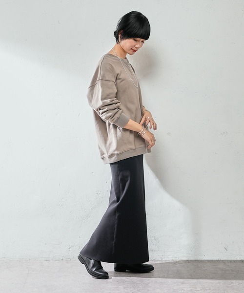 SHENERY（シーナリー）の「バックV裏毛プルオーバー（Tシャツ/カットソー・レディース・オフホワイト/グレー系その他/ピンク・FREE）」の12枚目の写真