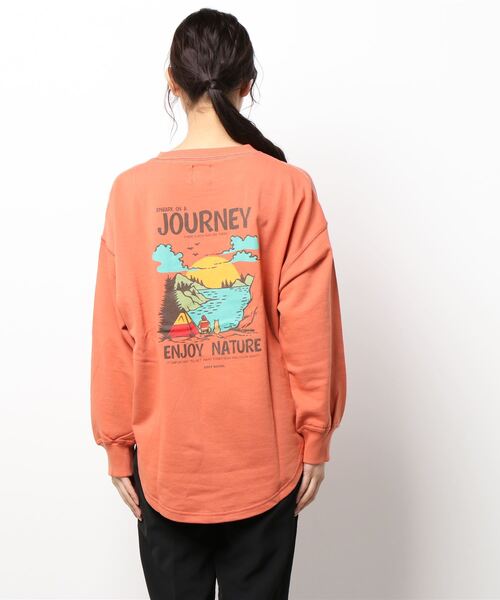 KRIFF MAYER Lady's Collection(クリフメイヤーレディースコレクション)の「ビッグシルエットミニ裏毛クルー(スウェット・レディース・ネイビー/オフホワイト/サックスブルー/オレンジ/その他5/カラフル・MEDIUM/LARGE)」の11枚目の写真