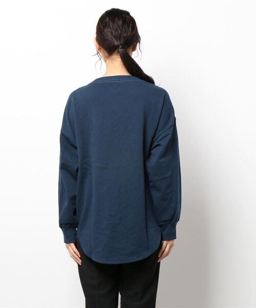 KRIFF MAYER Lady's Collection(クリフメイヤーレディースコレクション)の「ビッグシルエットミニ裏毛クルー(スウェット・レディース・ネイビー/オフホワイト/サックスブルー/オレンジ/その他5/カラフル・MEDIUM/LARGE)」の13枚目の写真