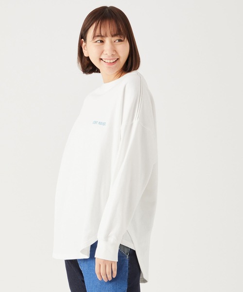 KRIFF MAYER Lady's Collection(クリフメイヤーレディースコレクション)の「ビッグシルエットミニ裏毛クルー(スウェット・レディース・ネイビー/オフホワイト/サックスブルー/オレンジ/その他5/カラフル・MEDIUM/LARGE)」の15枚目の写真