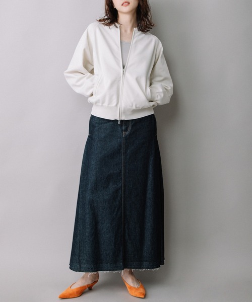 Munich(ミューニック)の「Munich(ミューニック) ジップブルゾン/MN221K06(ブルゾン・レディース・ブラック/アイボリー・FREE)」の7枚目の写真