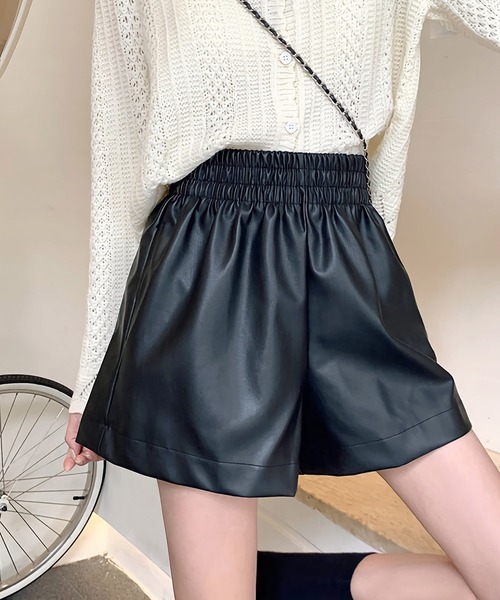 Dita Muaj.（ディータムアージュ）の「レザー風ショートパンツ（その他パンツ・レディース・ブラック/ブラウン・FREE）」の16枚目の写真