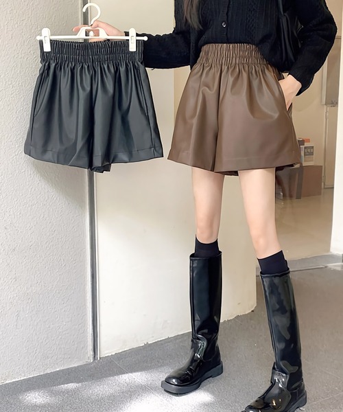 Dita Muaj.（ディータムアージュ）の「レザー風ショートパンツ（その他パンツ・レディース・ブラック/ブラウン・FREE）」の15枚目の写真