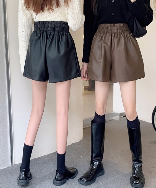 Dita Muaj.（ディータムアージュ）の「レザー風ショートパンツ（その他パンツ・レディース・ブラック/ブラウン・FREE）」の10枚目の写真