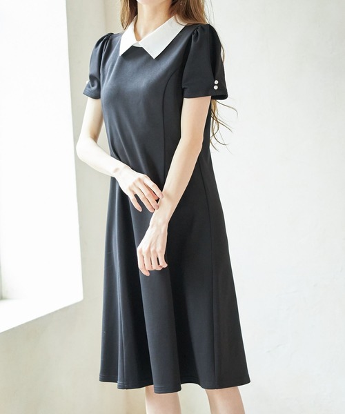 tocco closet（トッコ クローゼット）の「襟付き袖口パール装飾