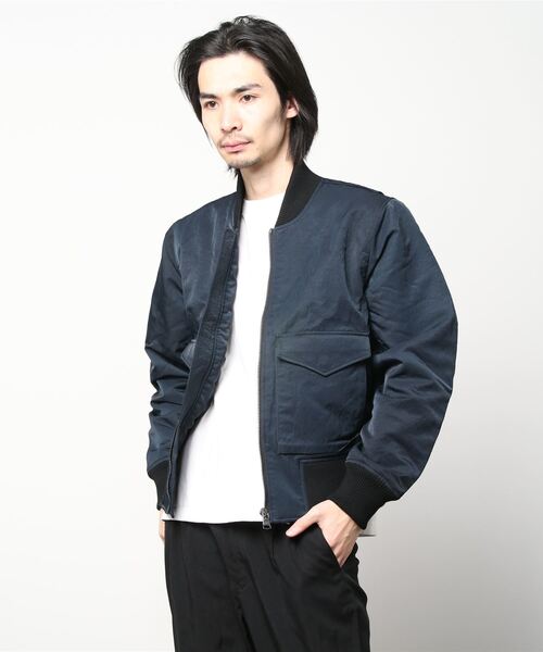 BANANA REPUBLIC ネイビー ダウンジャケット M Banana Republic Men's Navy Water Repellent Bomber Jacket