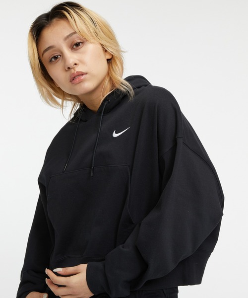 NIKE(ナイキ)の「《セットアップ対応商品》ナイキ スポーツウェア ウィメンズ オーバーサイズド ジャージー プルオーバー パーカー / Nike Sportswear Women's Oversized Jersey Pullover Hoodie(パーカー・レディース・カーキ系1/ブラック/クリーム・S/M/L/2XL/XL/XS)」の11枚目の写真