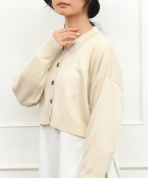 sango | 襟付きニットカーディガン(カーディガン/ボレロ)