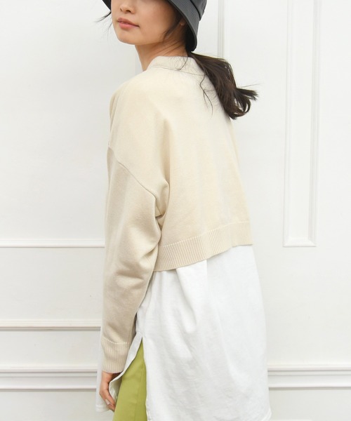 sango（sango）の「襟付きニットカーディガン（カーディガン/ボレロ・レディース・ベージュ系その他・FREE）」の10枚目の写真