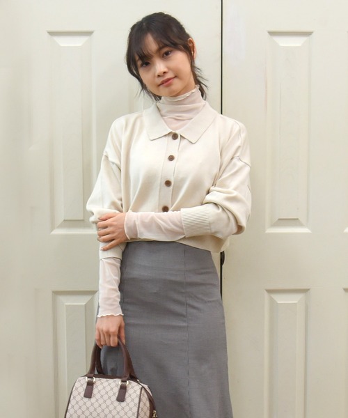 sango（sango）の「襟付きニットカーディガン（カーディガン/ボレロ・レディース・ベージュ系その他・FREE）」の16枚目の写真