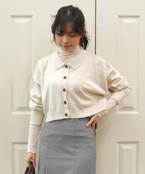 sango（sango）の「襟付きニットカーディガン（カーディガン/ボレロ・レディース・ベージュ系その他・FREE）」の21枚目の写真