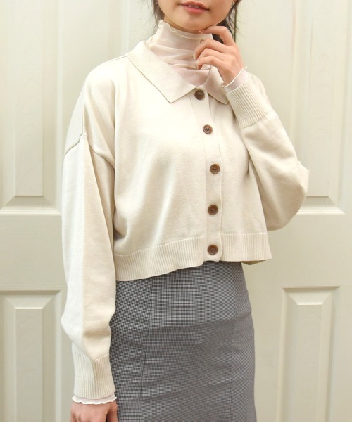 sango（sango）の「襟付きニットカーディガン（カーディガン/ボレロ・レディース・ベージュ系その他・FREE）」の22枚目の写真