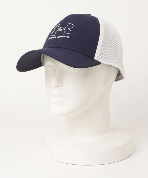 UNDER ARMOUR（アンダーアーマー）の「UAアイソチル ドライバー メッシュキャップ（ゴルフ/メンズ）（キャップ・メンズ・ホワイト/ブラック/ネイビー/ネイビー×ホワイト/ブラック系その他・LXL/L-XL）」の5枚目の写真