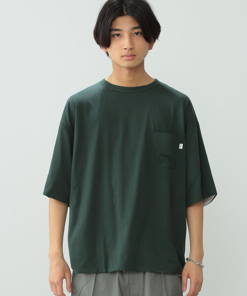 BeAMS DOT(ビームスドット)の「【WEB限定】BeAMS DOT / リバーシブル Tシャツ(Tシャツ/カットソー・メンズ・ネイビー/グリーン・MEDIUM/LARGE)」の3枚目の写真
