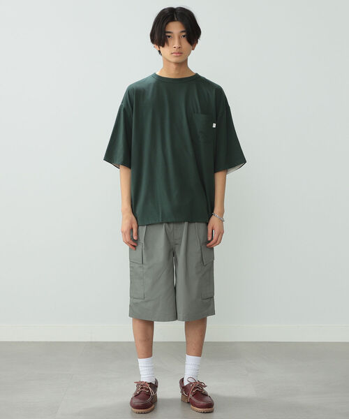 BeAMS DOT(ビームスドット)の「【WEB限定】BeAMS DOT / リバーシブル Tシャツ(Tシャツ/カットソー・メンズ・ネイビー/グリーン・MEDIUM/LARGE)」の7枚目の写真