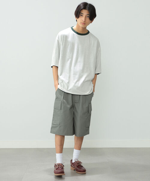BeAMS DOT(ビームスドット)の「【WEB限定】BeAMS DOT / リバーシブル Tシャツ(Tシャツ/カットソー・メンズ・ネイビー/グリーン・MEDIUM/LARGE)」の8枚目の写真