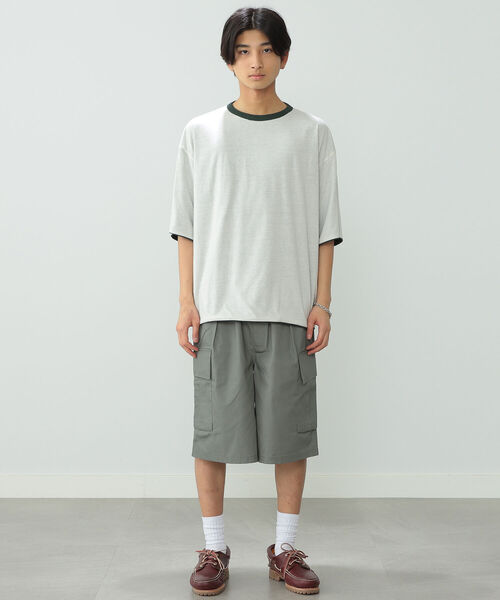 BeAMS DOT(ビームスドット)の「【WEB限定】BeAMS DOT / リバーシブル Tシャツ(Tシャツ/カットソー・メンズ・ネイビー/グリーン・MEDIUM/LARGE)」の9枚目の写真