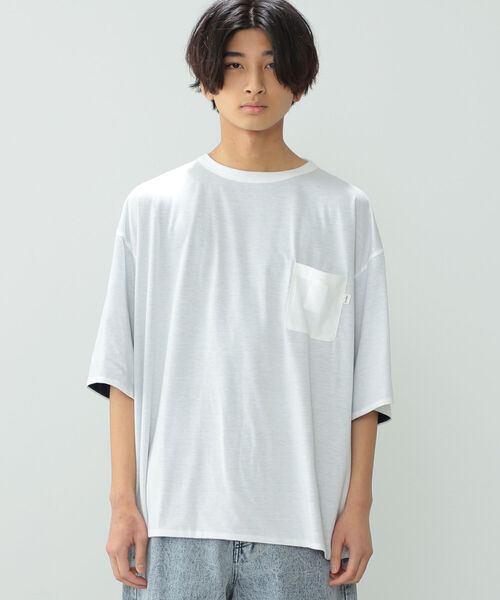 BeAMS DOT(ビームスドット)の「【WEB限定】BeAMS DOT / リバーシブル Tシャツ(Tシャツ/カットソー・メンズ・ネイビー/グリーン・MEDIUM/LARGE)」の11枚目の写真