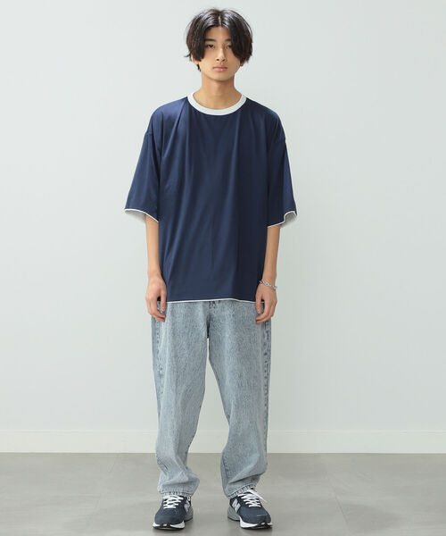 BeAMS DOT(ビームスドット)の「【WEB限定】BeAMS DOT / リバーシブル Tシャツ(Tシャツ/カットソー・メンズ・ネイビー/グリーン・MEDIUM/LARGE)」の14枚目の写真