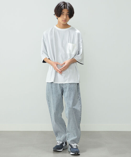 BeAMS DOT(ビームスドット)の「【WEB限定】BeAMS DOT / リバーシブル Tシャツ(Tシャツ/カットソー・メンズ・ネイビー/グリーン・MEDIUM/LARGE)」の15枚目の写真