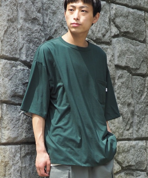 BeAMS DOT(ビームスドット)の「【WEB限定】BeAMS DOT / リバーシブル Tシャツ(Tシャツ/カットソー・メンズ・ネイビー/グリーン・MEDIUM/LARGE)」の1枚目の写真
