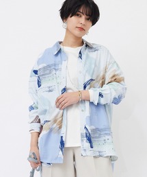 アクションペインティング シャツチュニック