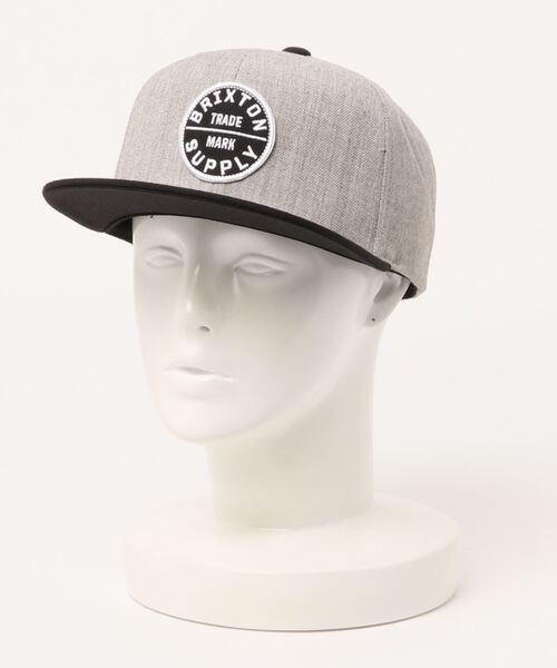 BRIXTON（ブリクストン）の「【BRIXTON/ブリクストン】OATH III SNAPBACK（キャップ・メンズ・ブラック/ヘザーグレー/ホワイト×ブルー/ブラウン/ホワイト×ネイビー/ブラック×ブラック/オリーブ/ブラック系その他/ダークブラウン/ホワイト×グリーン/サンドベージュ/その他1/その他2/その他3・FREE）」の2枚目の写真