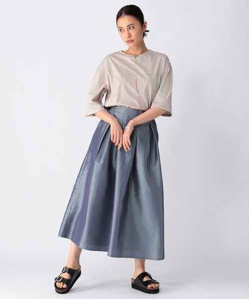 BARNYARDSTORM（バンヤードストーム）の「BARNYARDSTORM / シャイニーフレアスカート（スカート・レディース・ブルー/モカ・1/0）」の9枚目の写真