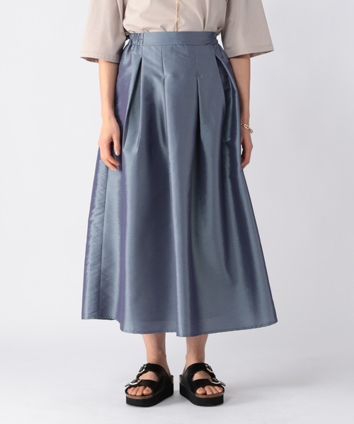 BARNYARDSTORM（バンヤードストーム）の「BARNYARDSTORM / シャイニーフレアスカート（スカート・レディース・ブルー/モカ・1/0）」の14枚目の写真