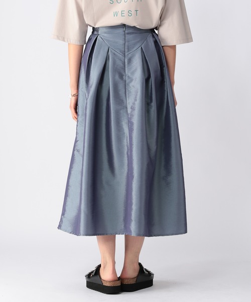 BARNYARDSTORM（バンヤードストーム）の「BARNYARDSTORM / シャイニーフレアスカート（スカート・レディース・ブルー/モカ・1/0）」の10枚目の写真