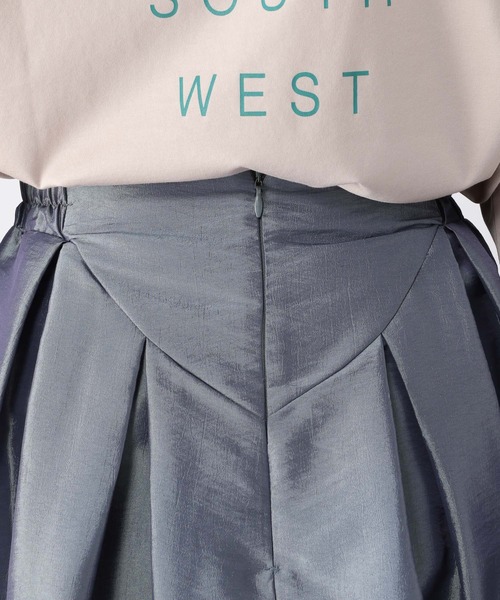 BARNYARDSTORM（バンヤードストーム）の「BARNYARDSTORM / シャイニーフレアスカート（スカート・レディース・ブルー/モカ・1/0）」の6枚目の写真