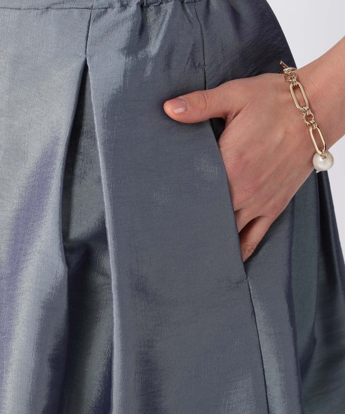 BARNYARDSTORM（バンヤードストーム）の「BARNYARDSTORM / シャイニーフレアスカート（スカート・レディース・ブルー/モカ・1/0）」の12枚目の写真