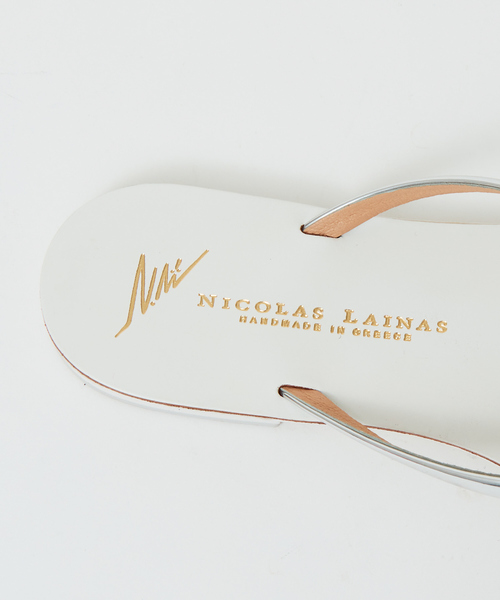 NICOLAS LAINAS（ニコラスライナス）の「NICOLAS LAINAS クロスストラップサンダル（サンダル・レディース・シルバー/ゴールド・37/38/36/35）」の18枚目の写真